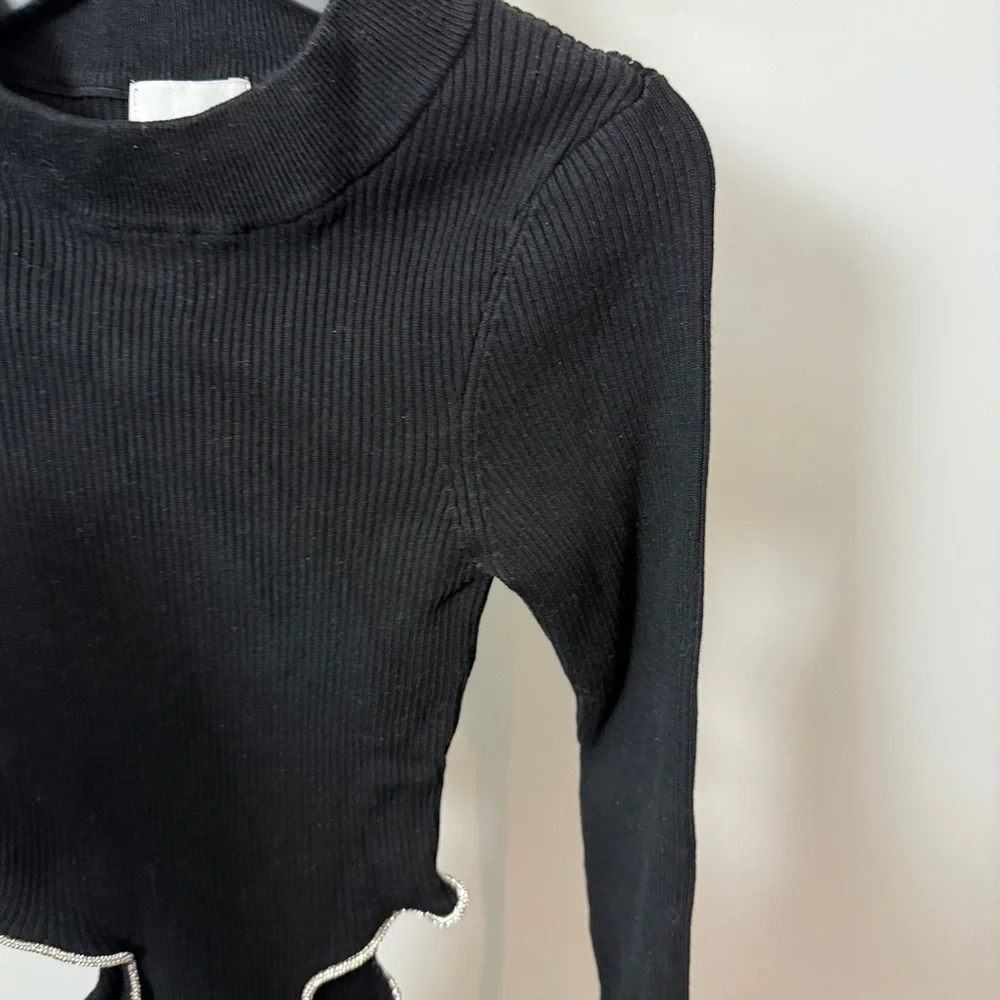 H&M CUT-OUT BODYCON tight dress size XS - Picture 3 of 5